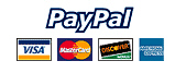 Pay securely with any major credit card or bank account through PayPal.